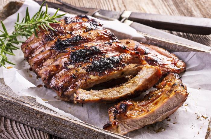Recette travers de porc grills aux pices - Marie Claire